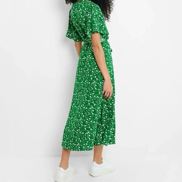 NWT Threadbare Green Floral Print Midi Dress - Picture 2 of 7